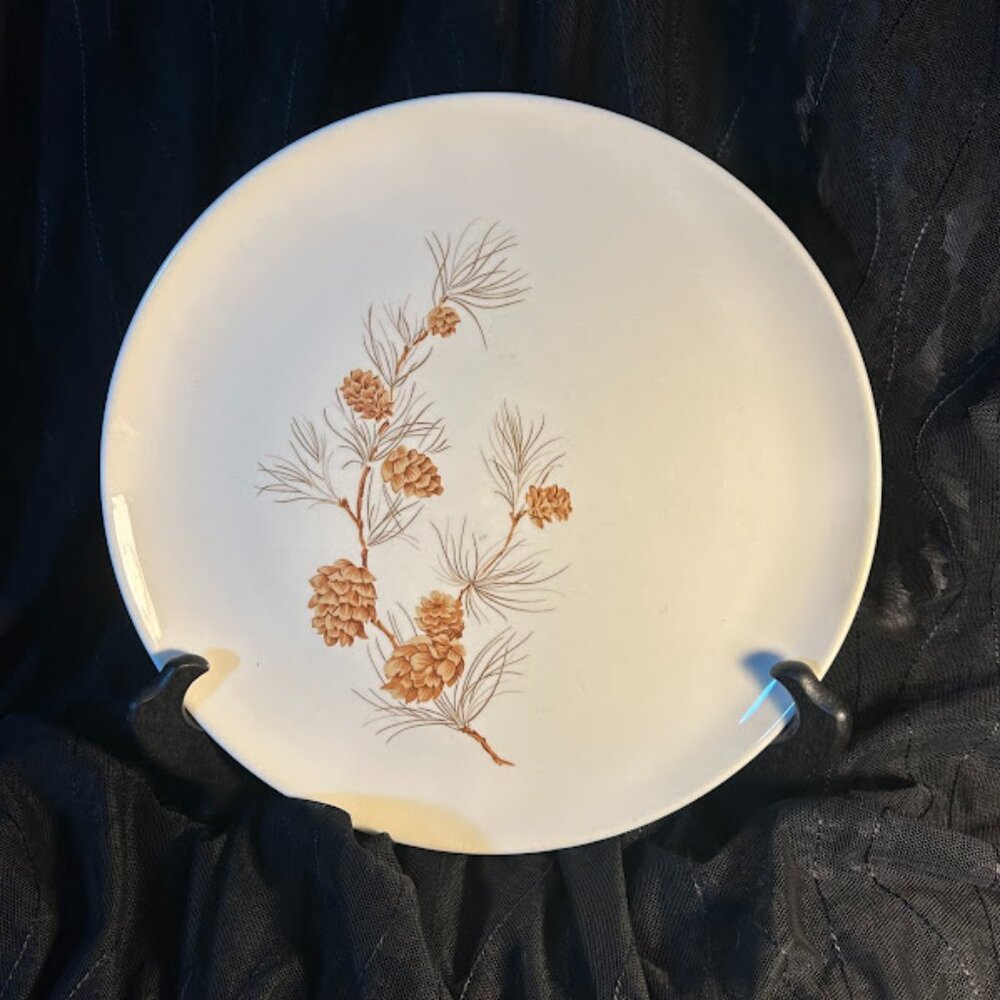Vintage Harmony House "Mocha Pine" Dinner Plate (One Piece)